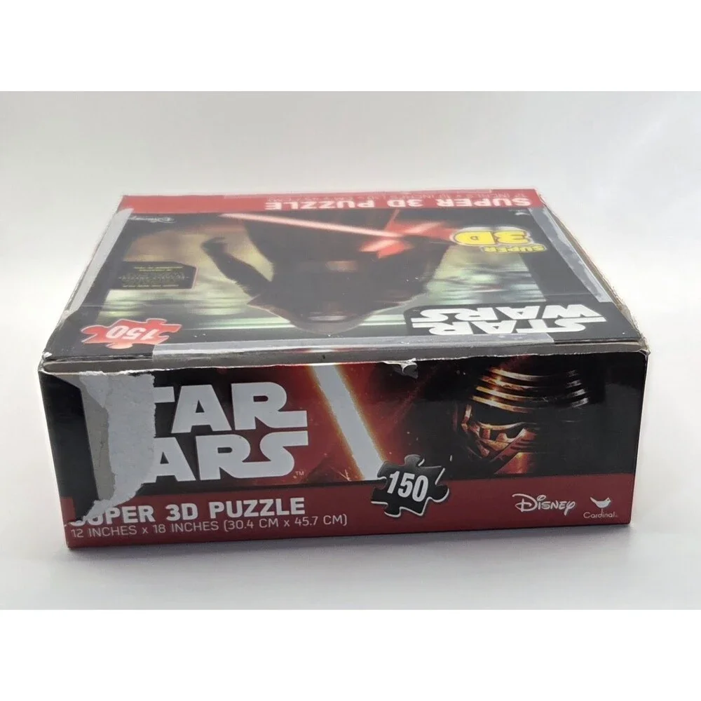 Star Wars The Force Awakens Super 3D Jigsaw Puzzle 150 Pc Kylo Ren Open Box